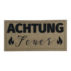 Label | 3x6 cm | Achtung Feuer | 30 Farben