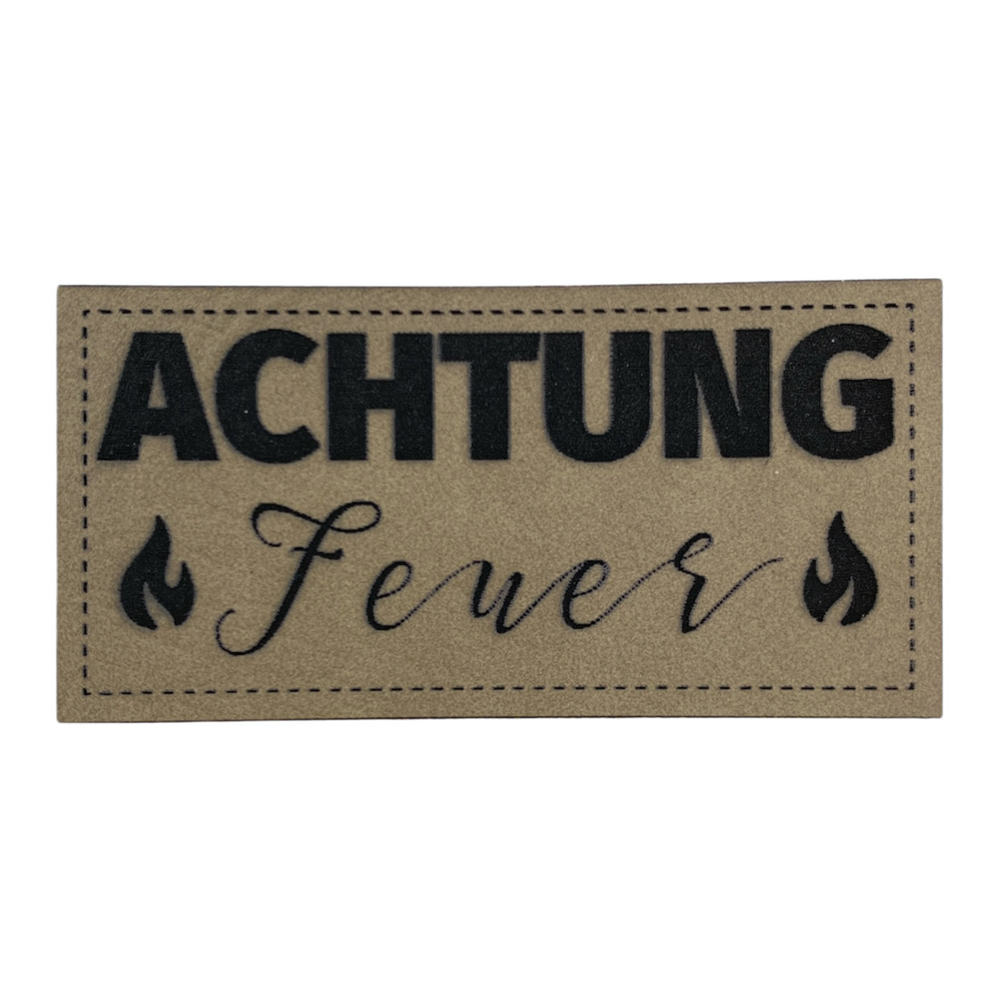 Label | 3x6 cm | Achtung Feuer | 30 Farben