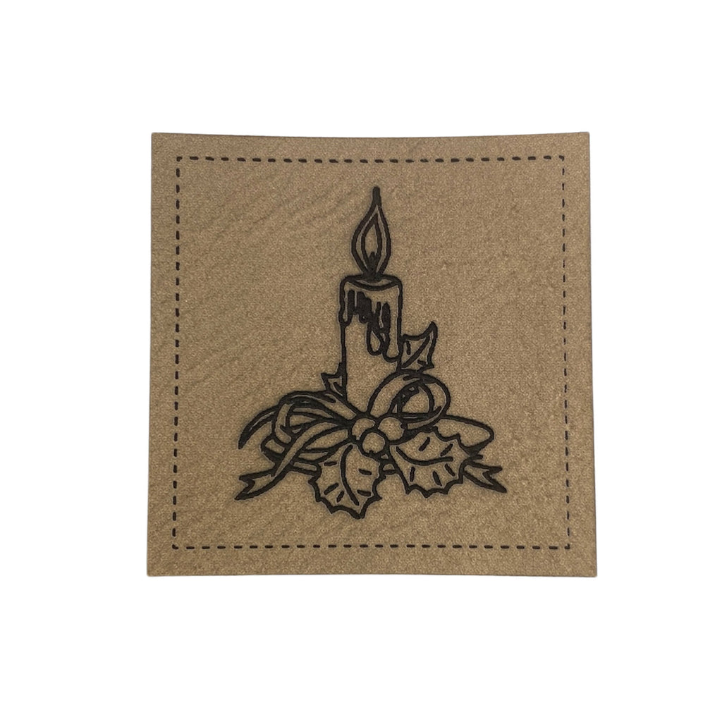 Label | 4x4 cm | Kerze | 30 Farben