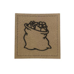Label | 4x4 cm | Geschenksack | 30 Farben