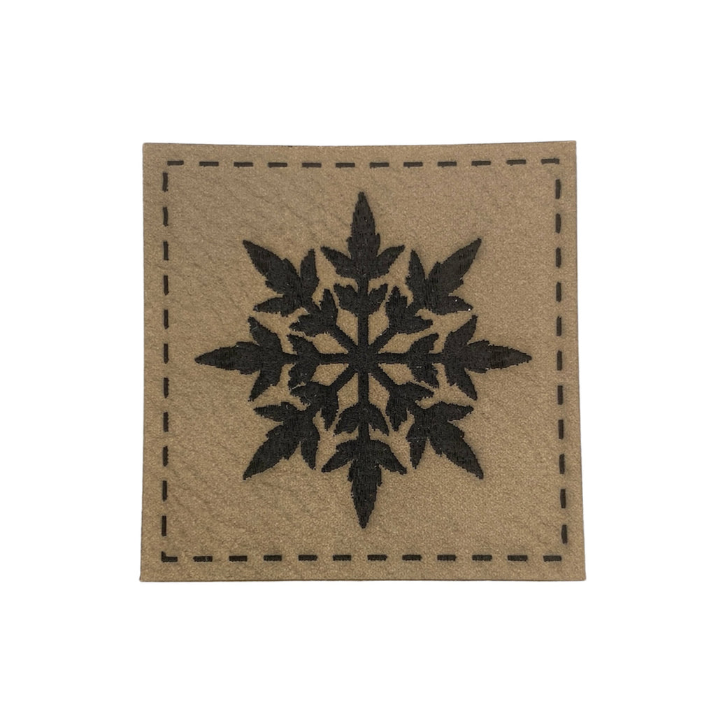 Label | 4x4 cm | Schneeflocke | 30 Farben