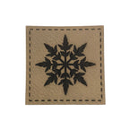 Label | 4x4 cm | Schneeflocke | 30 Farben