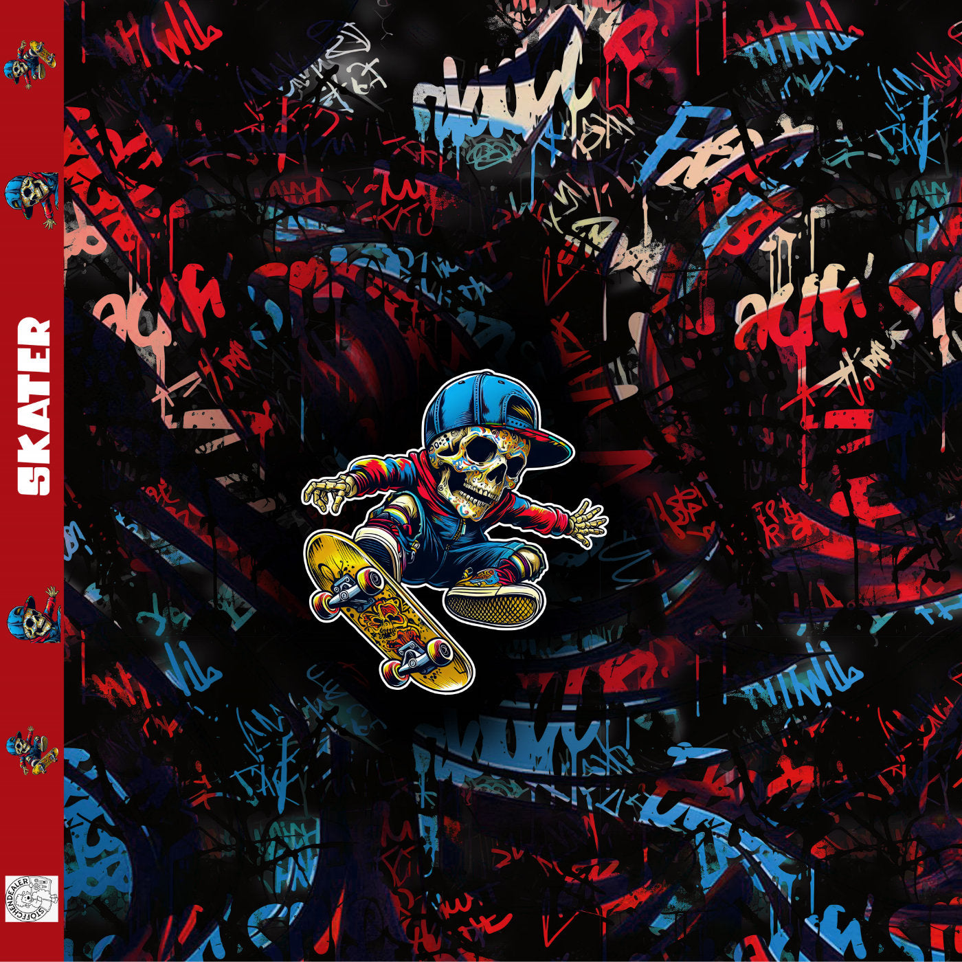 Panel Skull Skater | Eigenproduktion