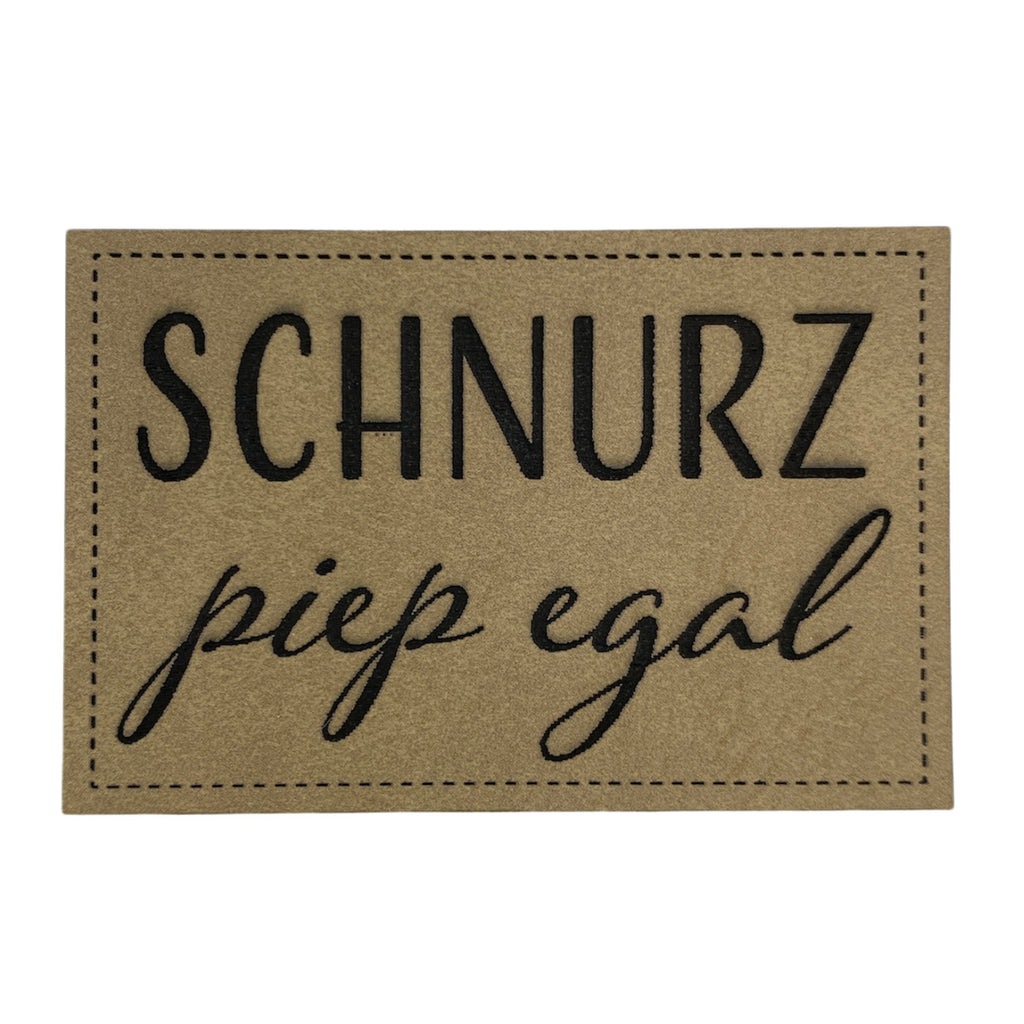 Label | 4x6 cm | Schnurz piep egal | 30 Farben