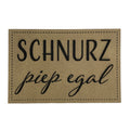Label | 4x6 cm | Schnurz piep egal | 30 Farben