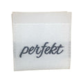Weblabel | perfekt | weiß