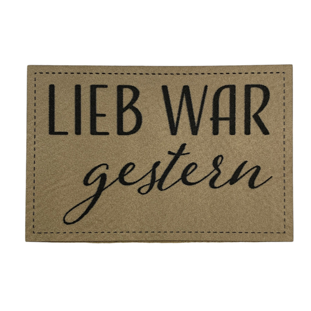 Label | 4x6 cm | Lieb war gestern | 30 Farben
