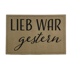 Label | 4x6 cm | Lieb war gestern | 30 Farben
