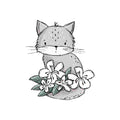 Bügelbild | Kirschblüte #3 | Katzengold Designs
