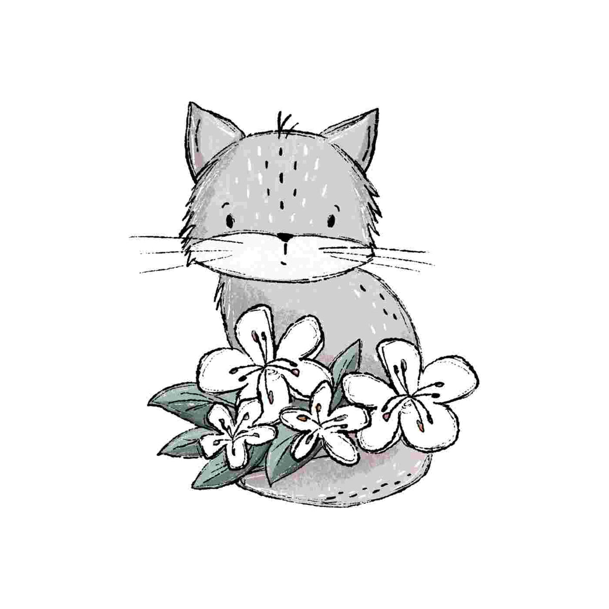 Bügelbild | Kirschblüte #3 | Katzengold Designs