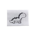 Baumwolllabel | Dino | weiß