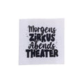 Baumwolllabel | morgens Zirkus | weiß