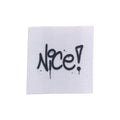 Baumwolllabel | Nice! | weiß