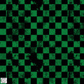 Rest 0,4m Bündchenstoff | Karogrunge grün
