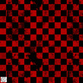 Rest 0,3m Bündchenstoff | Karogrunge rot