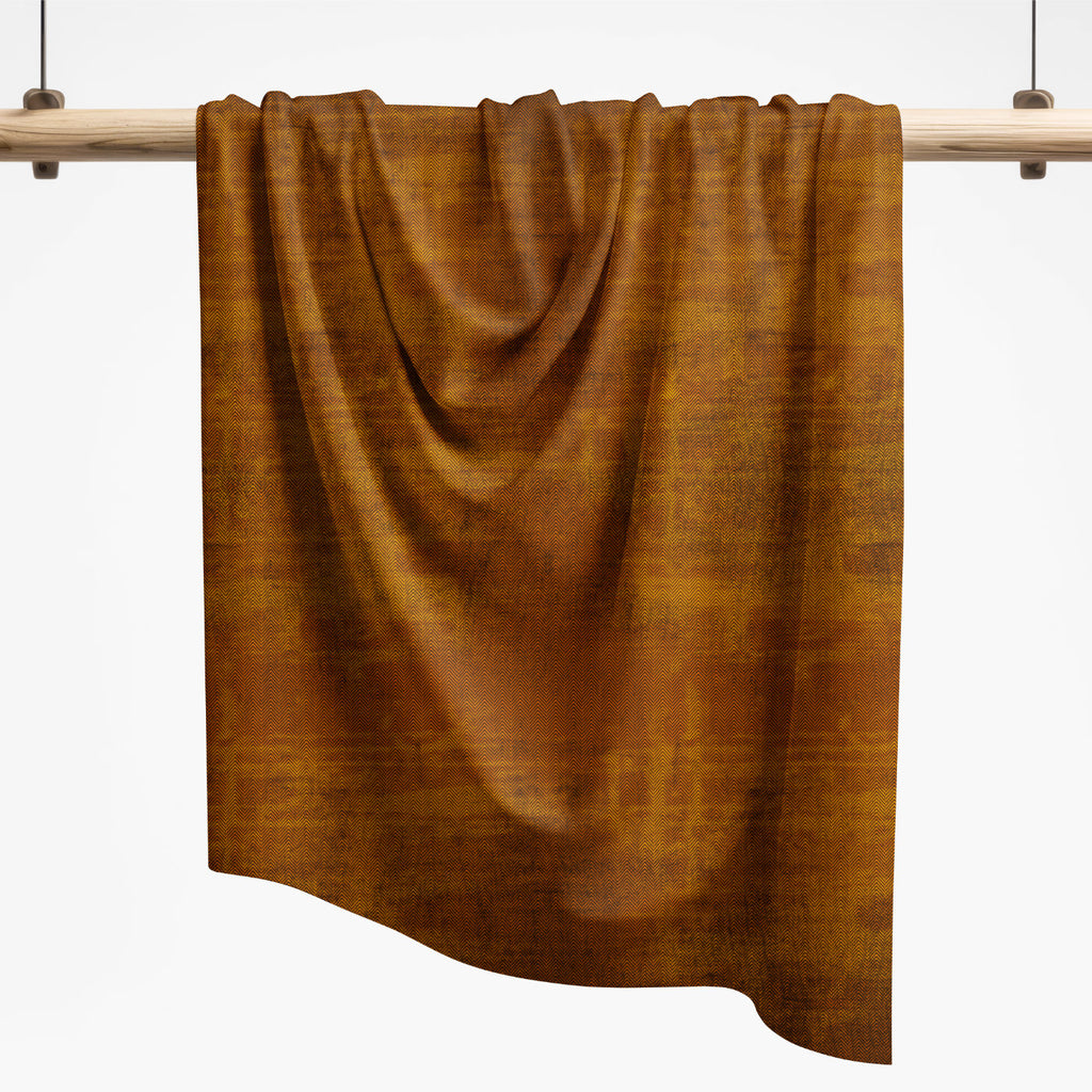 Rest 1,0m Fischgrät Washed Denim Ockerorange | French Terry