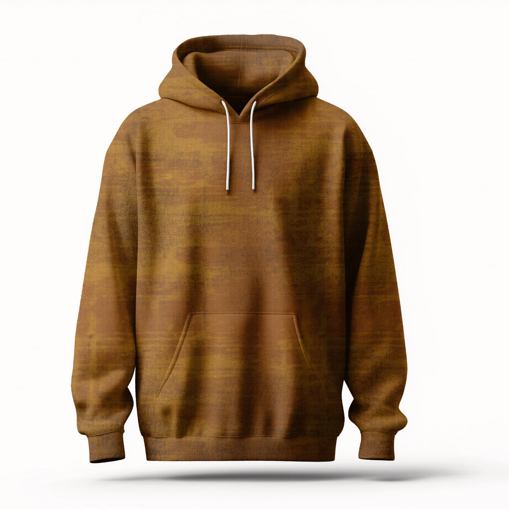Rest 1,0m Fischgrät Washed Denim Ockerorange | French Terry