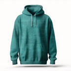 Rest 1,0m Fischgrät Washed Denim Petrolmint | French Terry
