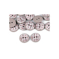 Kinderknopf | 15,4 mm | Hellgrau gestreift