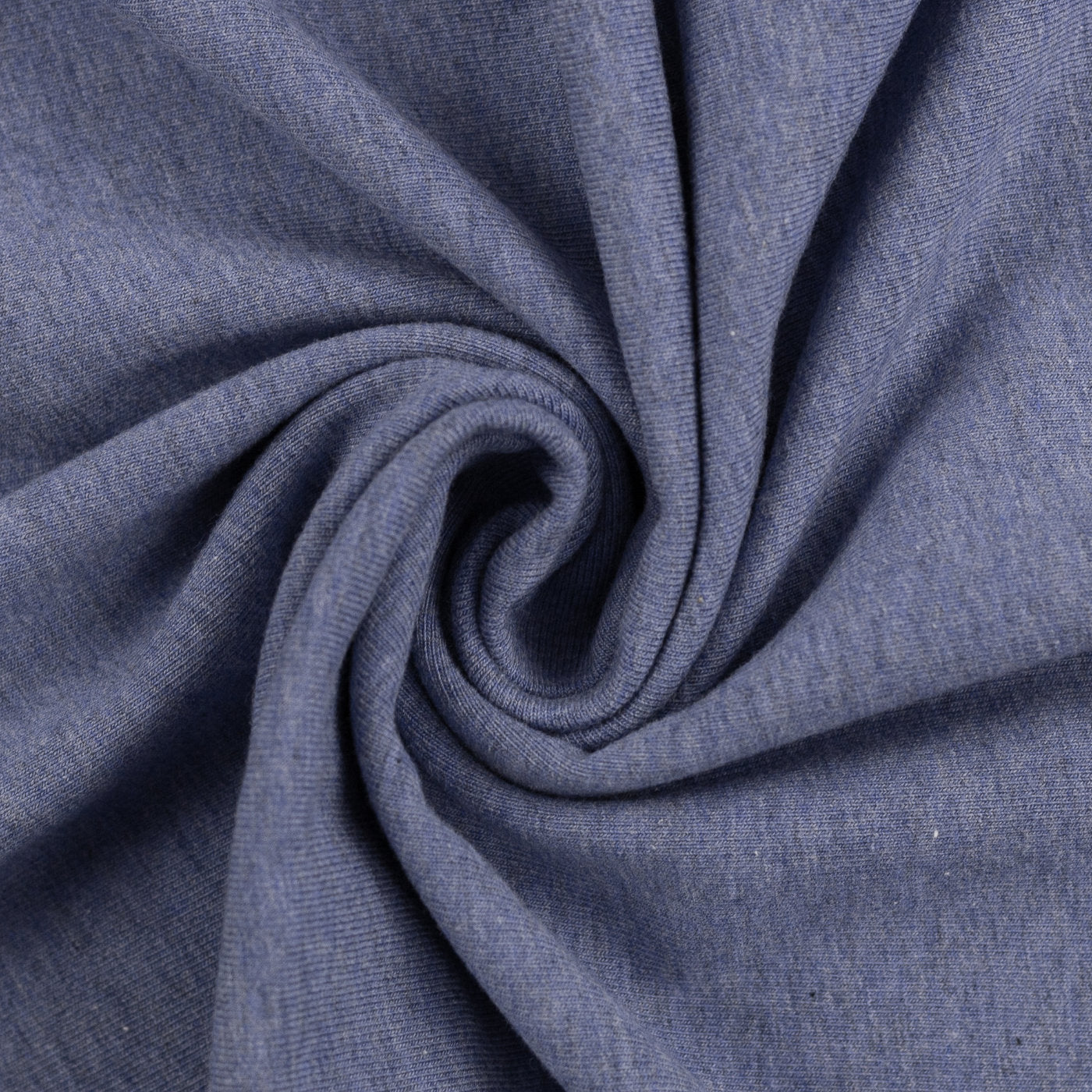 Reststück 1,0m Jersey | Swafing Vanessa Melange | Blau meliert 1253