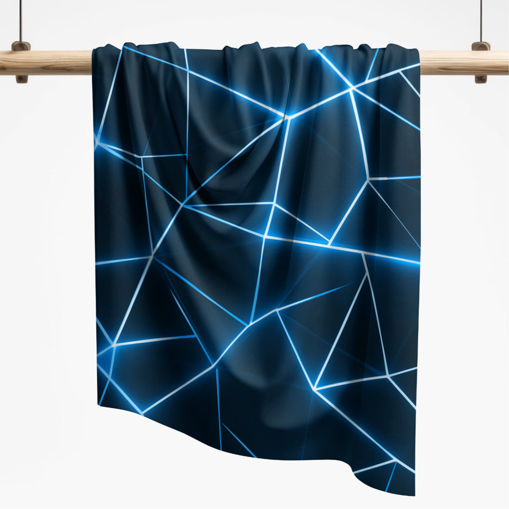 Rest 0,3m Lines blau | French Terry
