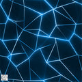 Rest 0,3m Lines blau | French Terry
