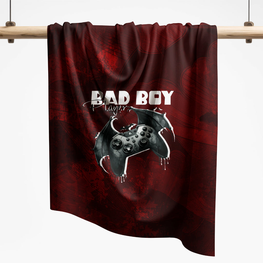 Panel | French Terry | Bad Boy Fledermaus rot