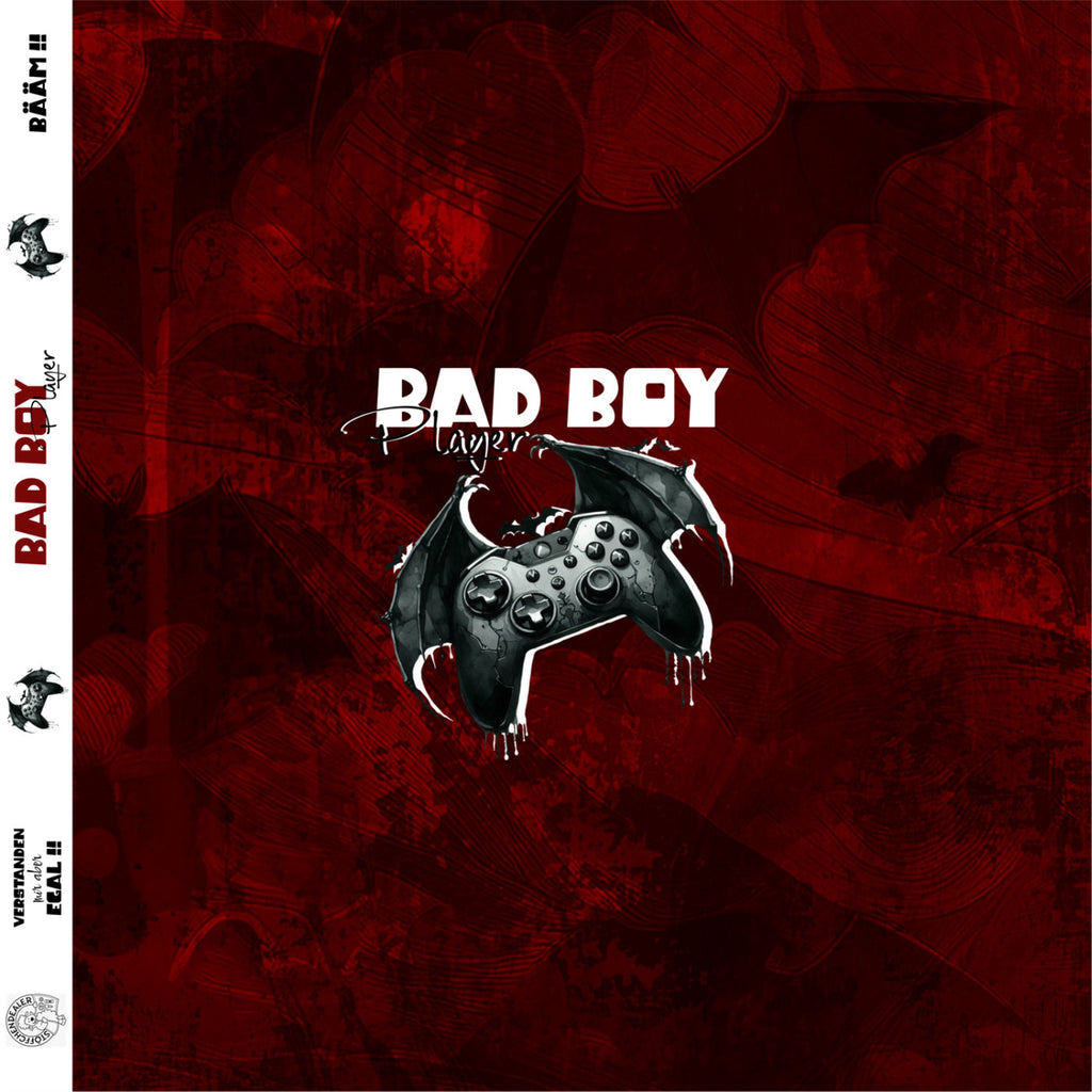 Panel | French Terry | Bad Boy Fledermaus rot